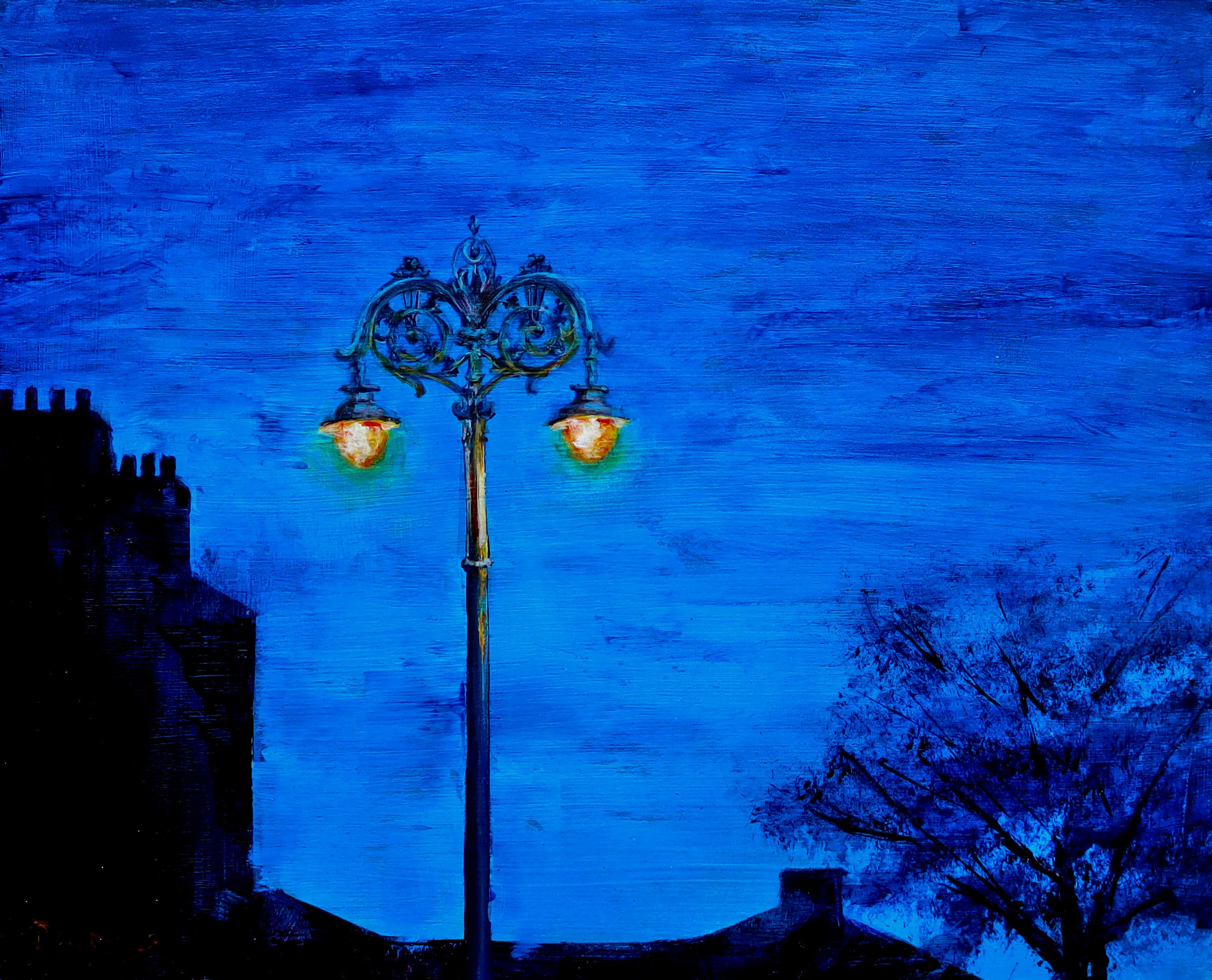 Street Lamp in Blue